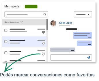 Imagen de detalle del servicio de mensajería de Adinco CRM.