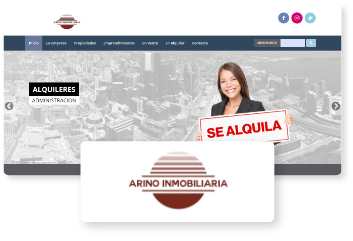 Imagen de sitio de Arino Inmobiliaria