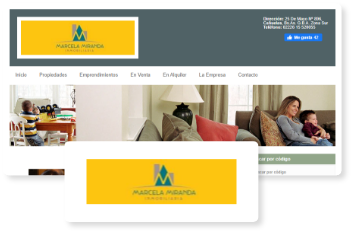 Imagen de sitio de Marcela Miranda Inmobiliaria